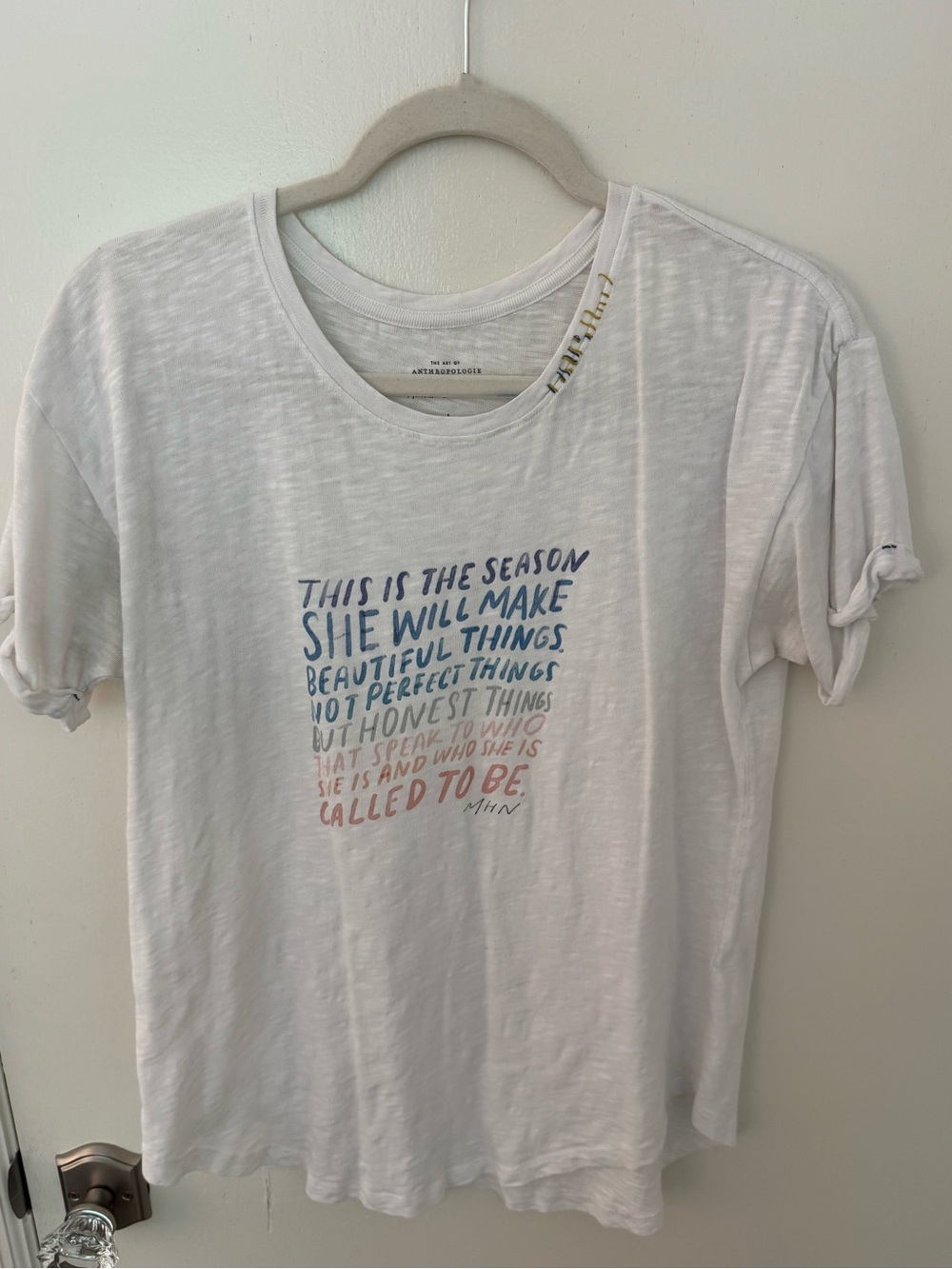 Anthropologie quote tee by MHN